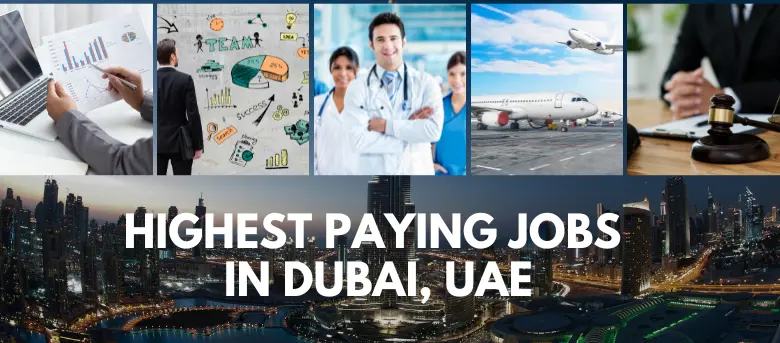 Highest paying jobs in Dubai UAE