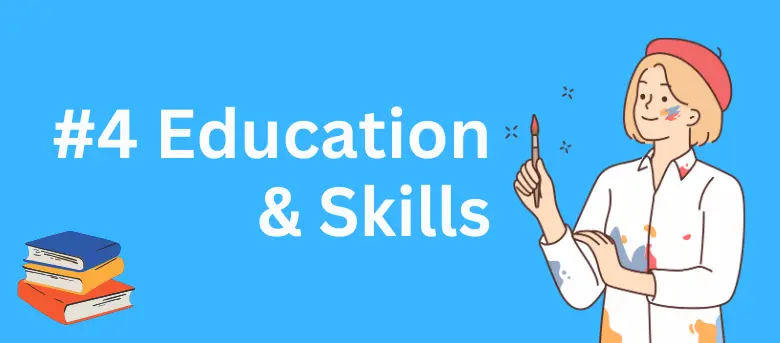 include education and skills in your cv for jobs in Dubai